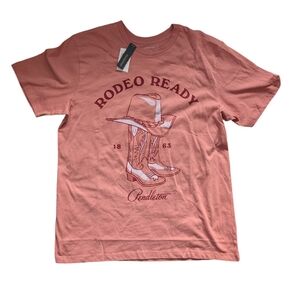 NWT Pendleton Peach 'Rodeo Ready' Graphic Tee Sz.M